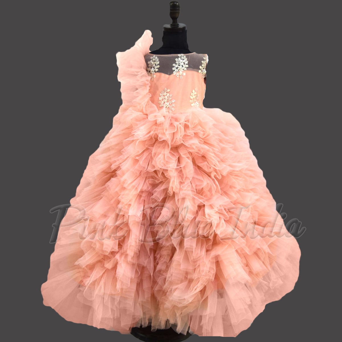 buy-girls-layered-net-gown-in-peach-color