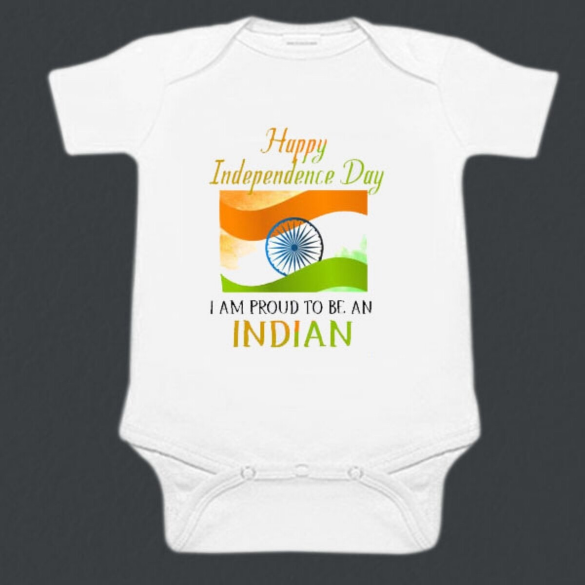Indian Tri Color Baby Romper - Republic Day Bodysuit