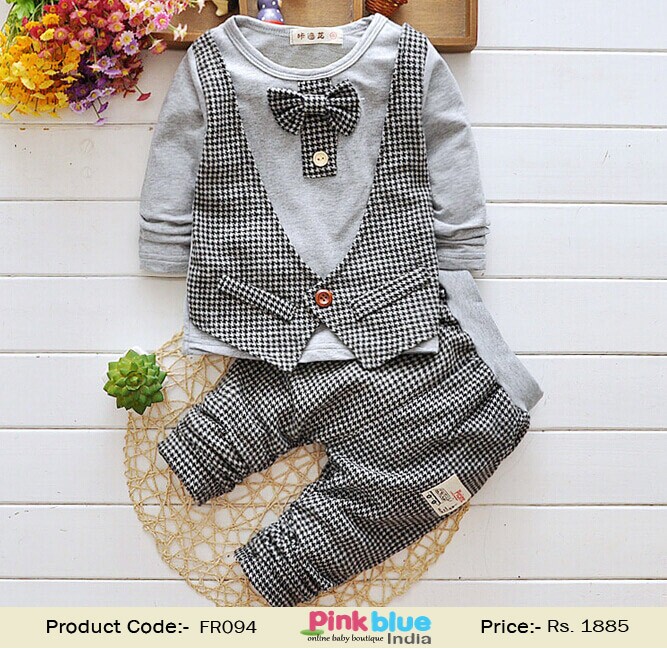 grey boys  tuxedo suit
